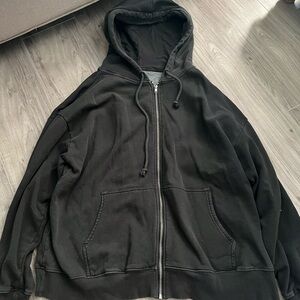 Light weight zip up sweatshirt